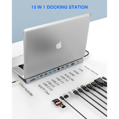 Statie andocare TOTU TT-DC005, 13 in 1 USB-C
 Statie andocare TOTU TT-DC005, 13 in 1 USB-C