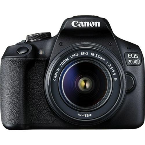 Aparat Foto DSLR Canon EOS 2000D, 24.1 Mp, USB, Wi-Fi, GPS, NFC, Mini HDMI, Obiectiv EF-S 18-55mm 1:3.5-5.6 III
