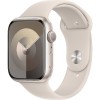 Apple Watch Series 9, 45mm, Starlight Aluminium Case, Starlight Sport Band, GPS, A2980