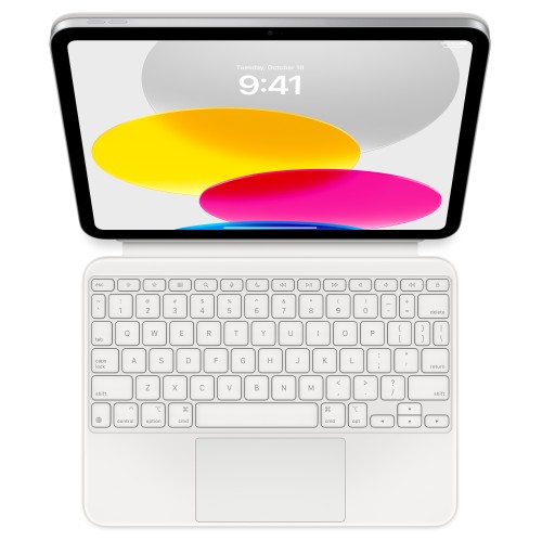 Tastatura APPLE Magic Keyboard Folio pentru iPad 10", Layout Int EN, MQDP3Z/A, White
