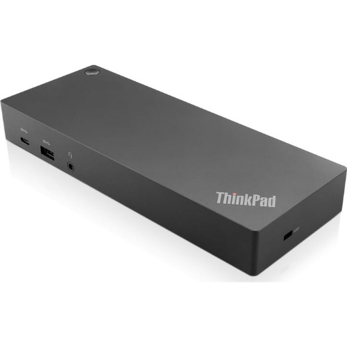 Docking Station Lenovo ThinkPad TP Hybrid, USB-C, 3x USB 3.1, 2x USB 2.0, 2x DisplayPort, 2x HDMI, 1x Gigabit Ethernet, 1x jack 3.5mm, Negru