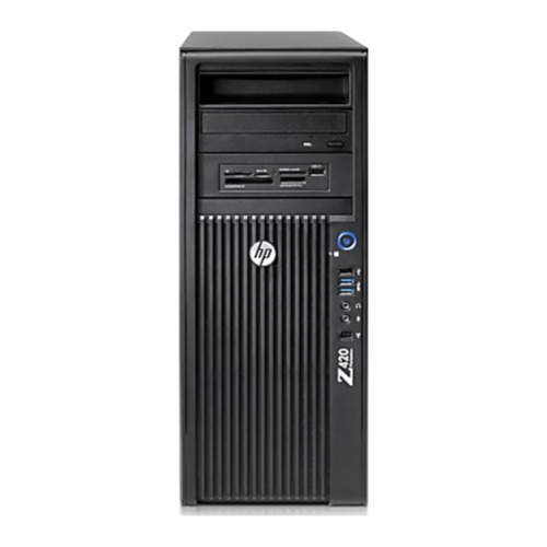 Sistem PC HP Z420, Intel Xeon E5-1650 v2, 64 Gb RAM DDR3, SSD 512 Gb, Nvidia GeForce GTX 670 4 Gb, HDMI, Display Port, DVI-D, Negru
