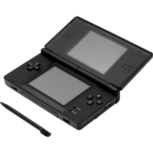 Consola portabila Nintendo DS Lite USG-001, Black+10 jocuri Nintendo DS+Husa de transport
