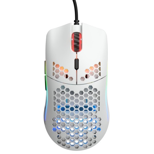 Mouse Gaming Glorious Race Model 0-, 59g, 19.000 DPI, Glossy White
