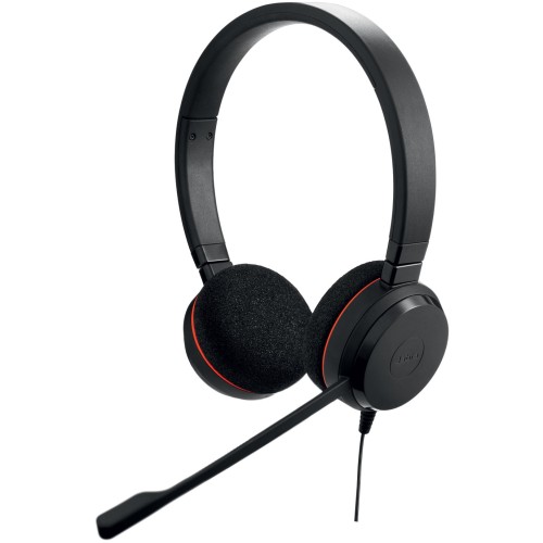 Casti Jabra Evolve 20 UC Stereo, telecomanda pe fir, USB, Negru
