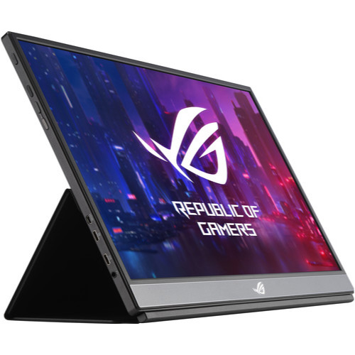 Monitor Gaming Portabil LED IPS ASUS ROG Strix XG17AHPE, 17.3", FHD, 240 Hz, Adaptive Sync, USB Type-C, Micro HDMI
