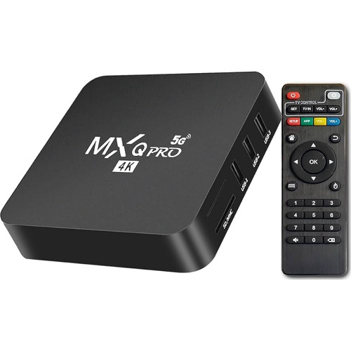 TV Box HD MXq Pro 5G, 8 Gb, 1 Gb RAM, 4K, Negru
