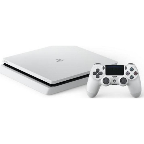 Consola SONY PlayStation 4 Slim 500 Gb, 2 Controllere, Glacier White
