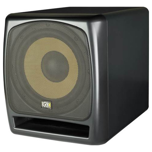 Subwoofer Activ KRK 12S, 12 inch High Excursion din tesatura de kevlar, 225W RMS, -30dB si +6dB, 55Hz -170Hz, XLR, Jack 6.35mm, RCA, Negru
