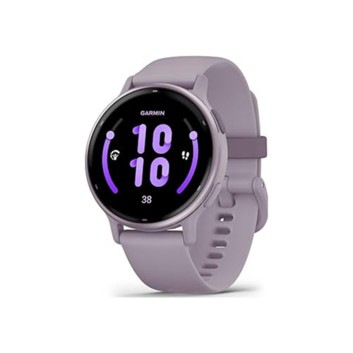 Smartwatch Garmin VivoActive 5, 42mm, 1.2 inch AMOLED, 4 Gb, 5 ATM, GPS, Curea Silicon, Orchid
