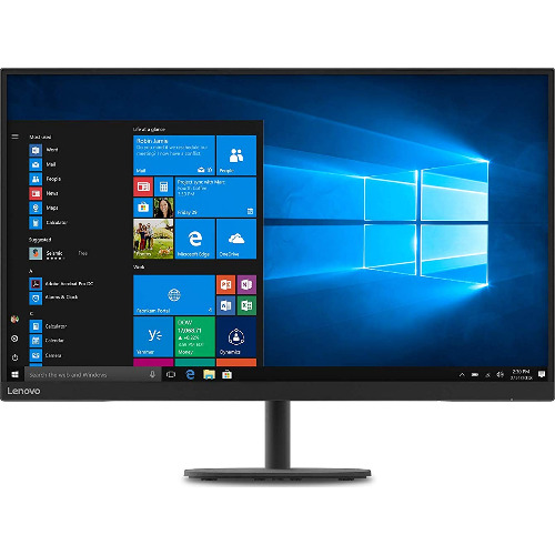 Monitor curbat LED VA Lenovo D32qc-20, 31.5 inch 2K QHD, 75Hz, 4ms, HDMI, DisplayPort, AMD FreeSync, Black