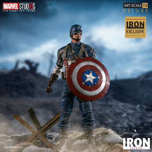 Figurina de colectie Marvel Iron Studios Captain America,Primul Avenger - MCU 10 Years Art Scale 1/10
