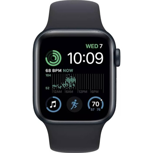 Apple Watch Series 7 45mm Midnight Aluminium Case, Sport Band, GPS, A2474
