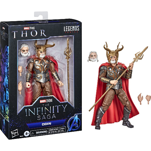 Figurina de actiune Marvel Legends Series - Infinity Saga, Odin, 4 accesorii, 15 cm
