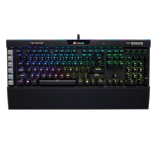 Tastatura mecanica gaming Corsair K95 RGB Platinum, iluminare RGB, switch MX Speed, Negru
