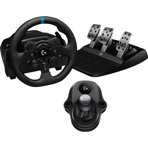 Volan Gaming LOGITECH TrueForce G923, Pedale, PC, PS4, PS5 + Schimbator Driving Force
