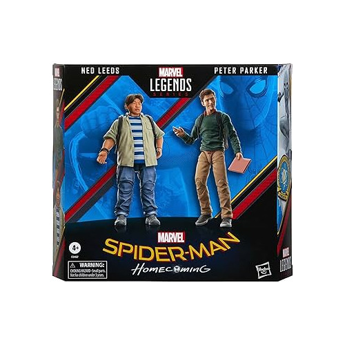 Set Figurine de actiune Hasbro Marvel Legends Series Spider-man Homecoming Ned Leeds Peter Parker 15cm
