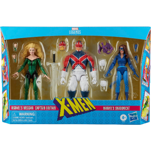 Set Figurine de Actiune Hasbro Marvel Legends Series X-Men Meggan and Captain Britain and Shadowcat
