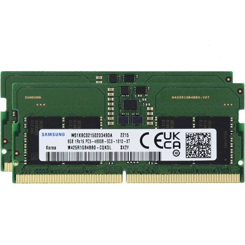 Set 2x Placuta RAM 8 Gb DDR5 4800 MHz, Samsung, pentru Laptop
