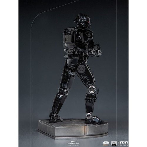 Figurina De Colectie Star Wars The Mandalorian BDS Art Scale Statue 1/10 Dark Trooper, 24 cm
