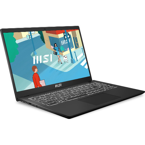 Laptop MSI Modern 15 B11M, Display  15.6 inch FHD, Intel Core i5-1155G7 2.5 GHz, 8 Gb RAM, SSD 512 Gb, Intel Iris Xe Graphics, Wi-Fi 6, USB-C, HDMI, Jack 3.5mm, Micro SD Card Reader, Black