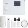 Kit Sistem de Alarma wireless PNI SafeHome PT700, Senzor de miscare PIR PNI SafeHouse HS003LR, Contact Magnetic wireless PNI SafeHouse HS002LR, Sirena exterior PNI SafeHouse HS007LR, Aplicatie directa, Wi-Fi, Alb