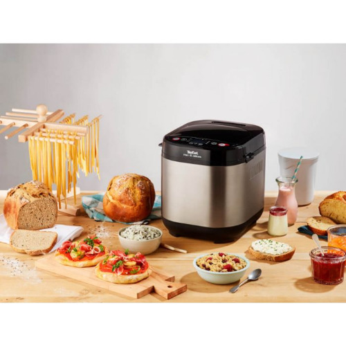 Masina de paine Tefal Pain and Delices PF240E38, 700 W, 1000 g, 20 Programe, Negru/Argintiu
 Masina de paine Tefal Pain and Delices PF240E38, 700 W, 1000 g, 20 Programe, Negru/Argintiu