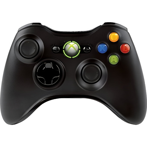 Controller Microsoft Xbox Classic, cu fir, Negru
