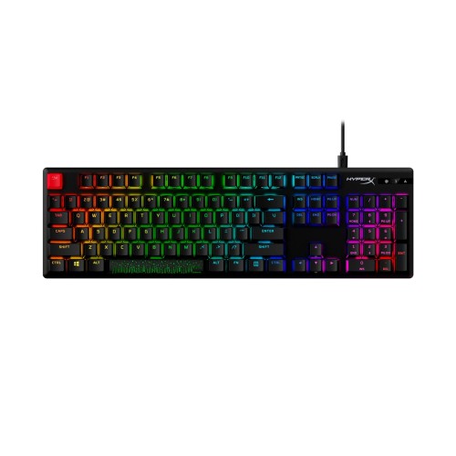 Tastatura gaming mecanica HyperX Alloy Origins 65 RGB, switch HX Red - Linear, taste PBT double-shot, layout US, Negru

