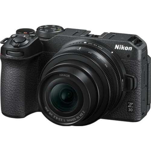 Aparat foto Mirrorless Nikon Z30 , 20.9 MP , 4K , Wi-Fi + Obiectiv Z DX 16-50mm 1:3.5-6.3 VR, Negru
