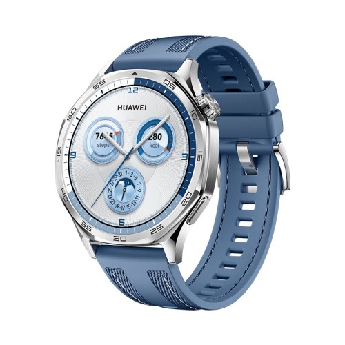 Smartwatch Huawei Watch GT 5 46mm VLI-B19, GPS, Android/IOS, Blue Woven Strap (Produs NOU!)
