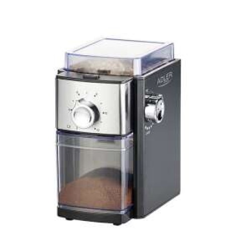Rasnita de Cafea Electrica Adler AD4448, Capacitate 250 G, 300W, Negru/Argintiu
