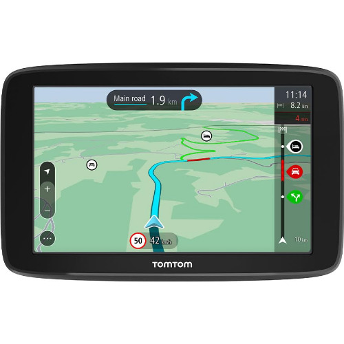 Sistem de navigatie TomTom GO 5100 World, Display 5 inch, Touchscreen, Alerte camere radar, Cititor de carduri MicroSD, Actualizari gratuite
