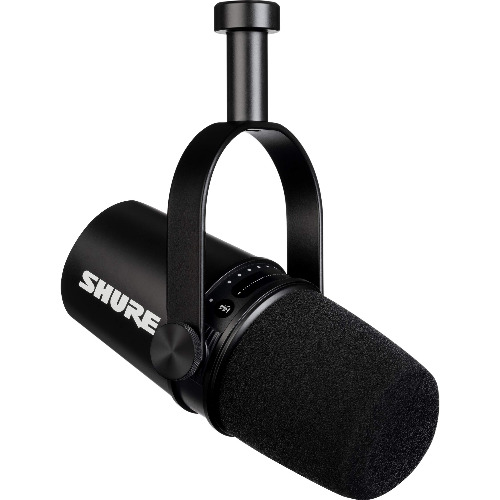 Microfon Streaming / Podcast Audio Shure MV7, USB, XLR, Cardioid, Negru
