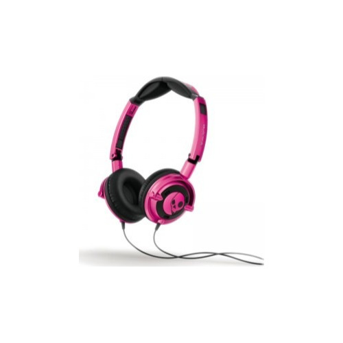 Casti cu fir On-Ear Skullcandy Lowrider, Cablu 1.3m, Jack 3.5mm, 20 Hz - 20 kHz, Rosu/Gri
