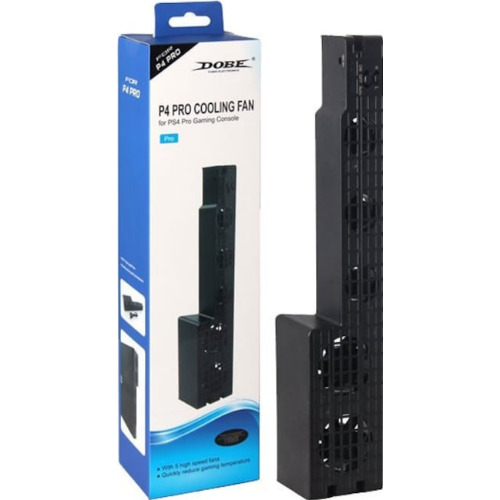 Cooler Fan Dobe pentru PlayStation PS4 PRO/Slim cu 5 ventilatoare, negru
