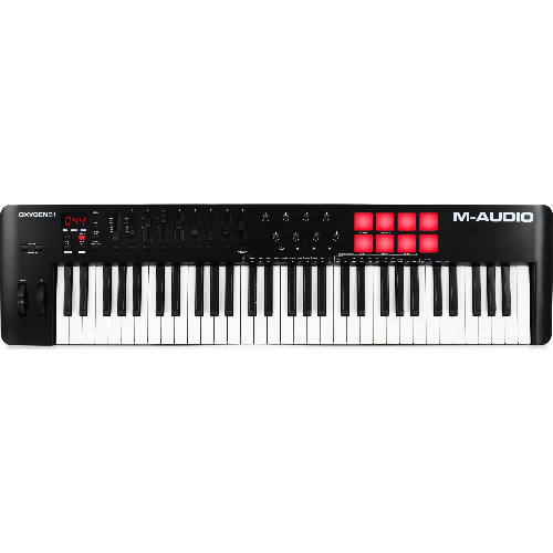 Claviatura MIDI M-Audio Oxygen 61 MK5, 61 Clape, 8 pad-uri, 8 butoane rotative