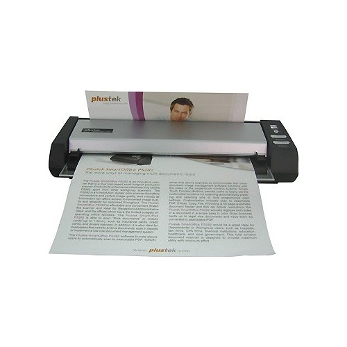 Scanner Color Plustek MobileOffice D28, Single Pass, 600 dpi, 48bit, Gri
