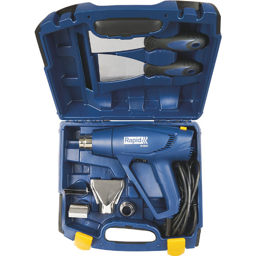 Pistol cu aer cald Rapid R1800, 1800 W, debit 250-450 l/min
 Pistol cu aer cald Rapid R1800, 1800 W, debit 250-450 l/min