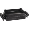 Gratar electric TEFAL OptiGrill+ Snacking&Baking GC714834, 2000W, 6 programe automate, 4 trepte putere, Otel, Negru