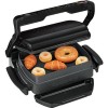 Gratar electric TEFAL OptiGrill+ Snacking&Baking GC714834, 2000W, 6 programe automate, 4 trepte putere, Otel, Negru