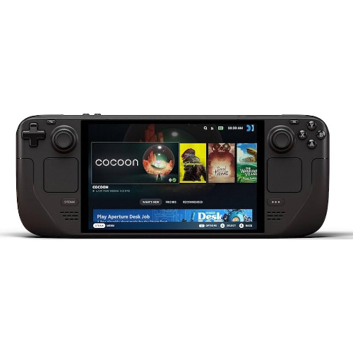 Consola portabila Valve Steam Deck, LCD 7 inch, 1 Tb, 16 Gb RAM, AMD Zen 2, RDNA 2, TrackPad, Wi-Fi, Bluetooth, Giroscop, SteamOS
