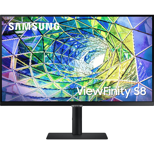 Monitor LED IPS Samsung S8 LS27A800UJUXEN, 27 inch UHD, 60Hz, 5ms, HDR10, HDMI, DisplayPort, USB, USB-C, Pivot, Negru