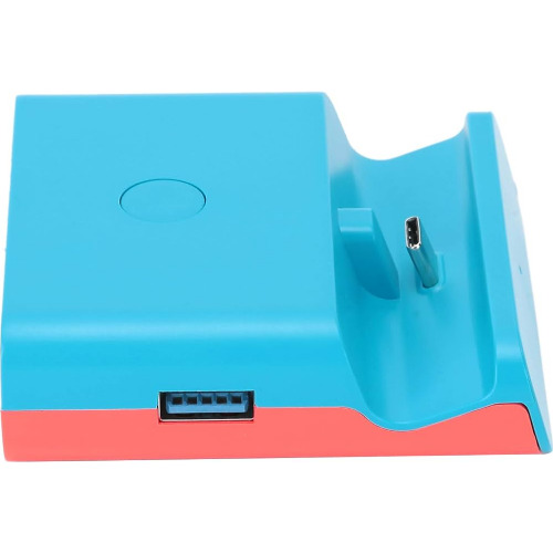 Dock de incarcare Mxzzand pentru Nintendo Switch/Lite Type-C HDMI Video Converter XDL-NS06,Blue red
