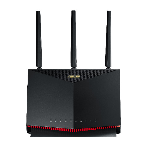 Router Wireless Gaming ASUS RT-AX86U, AX5700, Dual-Band, Wi-Fi 6, AiMesh, AiProtection Pro, Mobile Game Mode, 3 antene, Negru