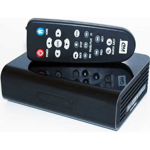 Media Player WD TV WDT-B4J, Full HD 1080p, HDMI, USB, iTunes, Optic, Telecomanda, Negru
