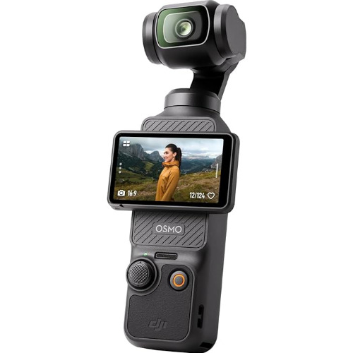 Camera video sport DJI Osmo Pocket 3, 9.4 Mpx, 4K 120fps, Display Touchscreen 2 inch, Stabilizare pe 3 axe + Acumulator DJI, Negru