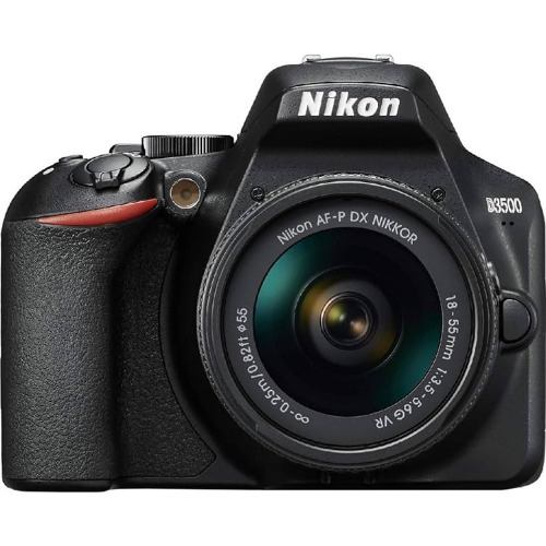 Aparat foto Nikon D3500 + Obiectiv Nikon DX VR AF-P 18-55mm 1:3.5-5.6 G