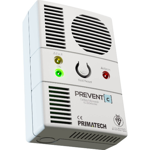Detector de Monoxid de Carbon Primatech Prevent C ,Senzor Electrochimic, 0.7 W, Alb
