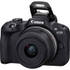 Aparat foto Mirrorless Canon EOS R50, 24.2MP, 4K, Wi-Fi, Obiectv Canon RF-S 18-45mm F4.5-6.3 IS STM, Negru